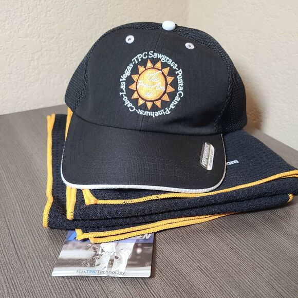 Golf Cap Strap Back ProAm Pinehurst Cabo Las Vegas & Towel New w/ Tag UPF 50 - Picture 2 of 9